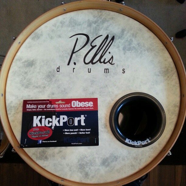 Kickport Installed on my Bass Drum