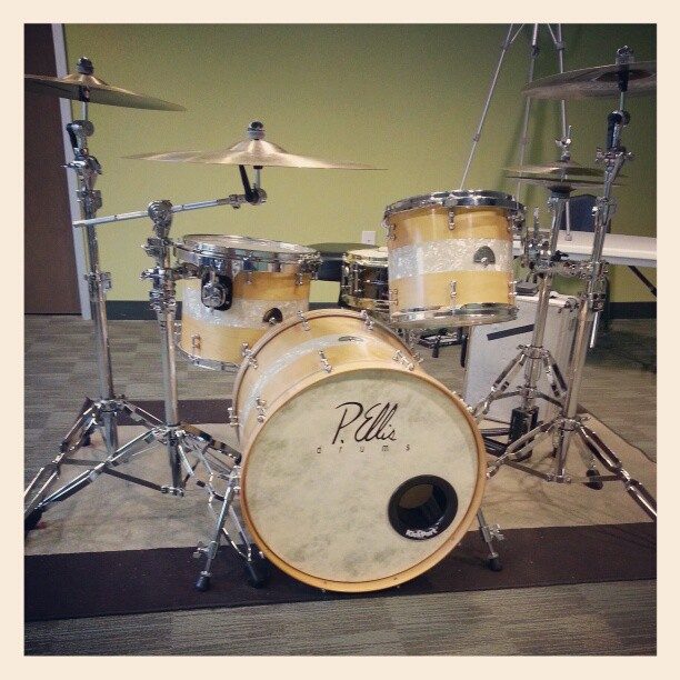 Kickport on custom drum set